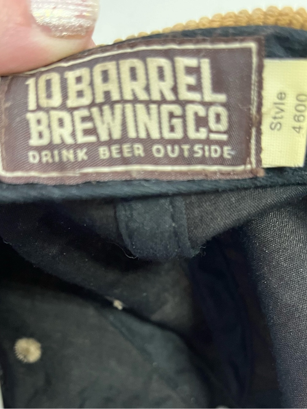 Tan Corduroy Rope Snap Back Hat 10 Barrel Brewing Bend Oregon - Picture 3 of 6